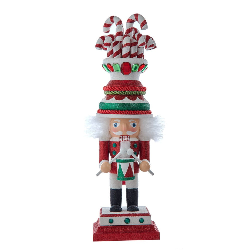 16" Hollywood Nutcrackers™ Candy Cane Hat Soldier Nutcracker