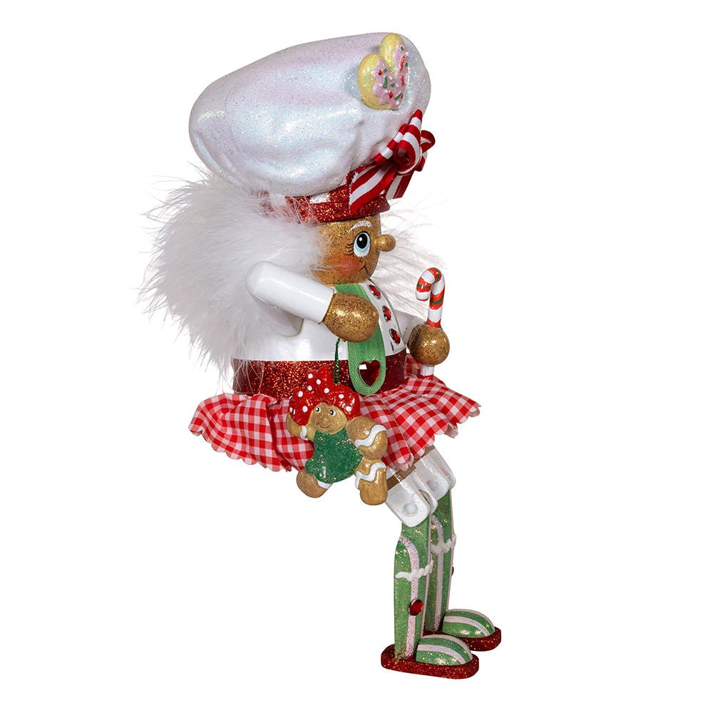 11" Hollywood Nutcrackers™ Gingerbread Baker Girl Shelf Sitter Nutcracker