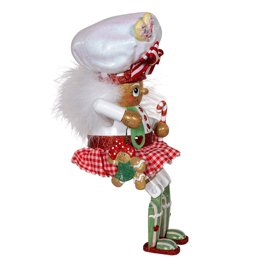 11" Hollywood Nutcrackers™ Gingerbread Baker Girl Shelf Sitter Nutcracker