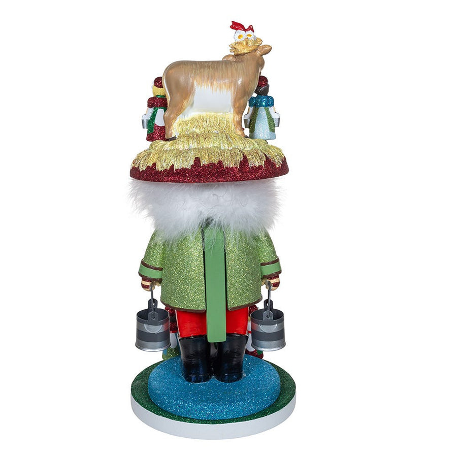 16.5" Hollywood Nutcrackers™ 8 Maids A Milking Nutcracker (8th in Series)
