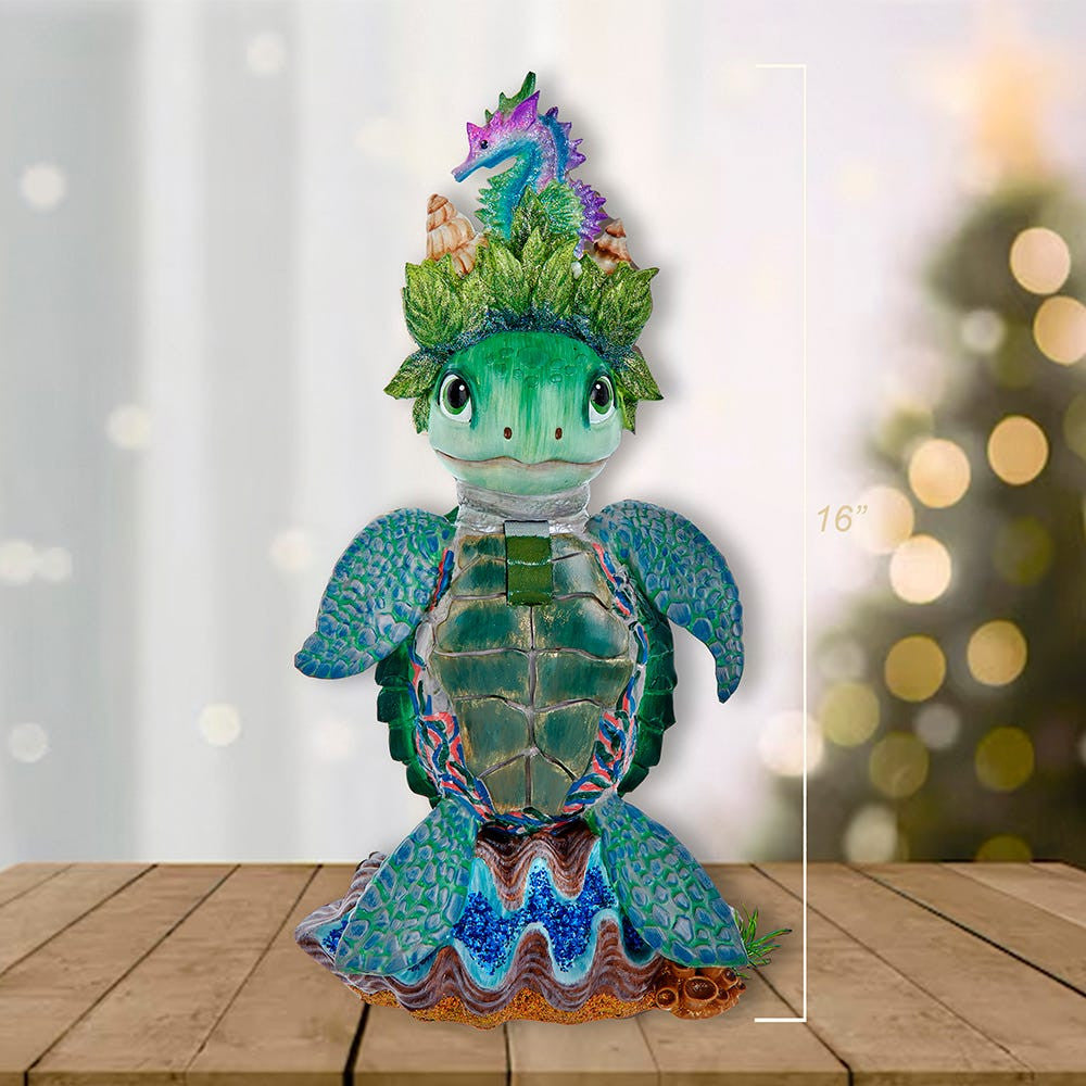 16" Hollywood Nutcrackers™ Sea Turtle Nutcracker