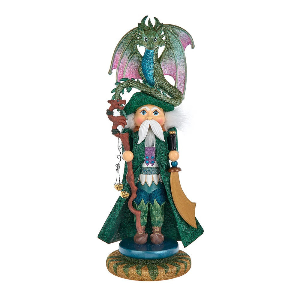 18" Hollywood Nutcrackers™ Wizard With Dragon Nutcracker