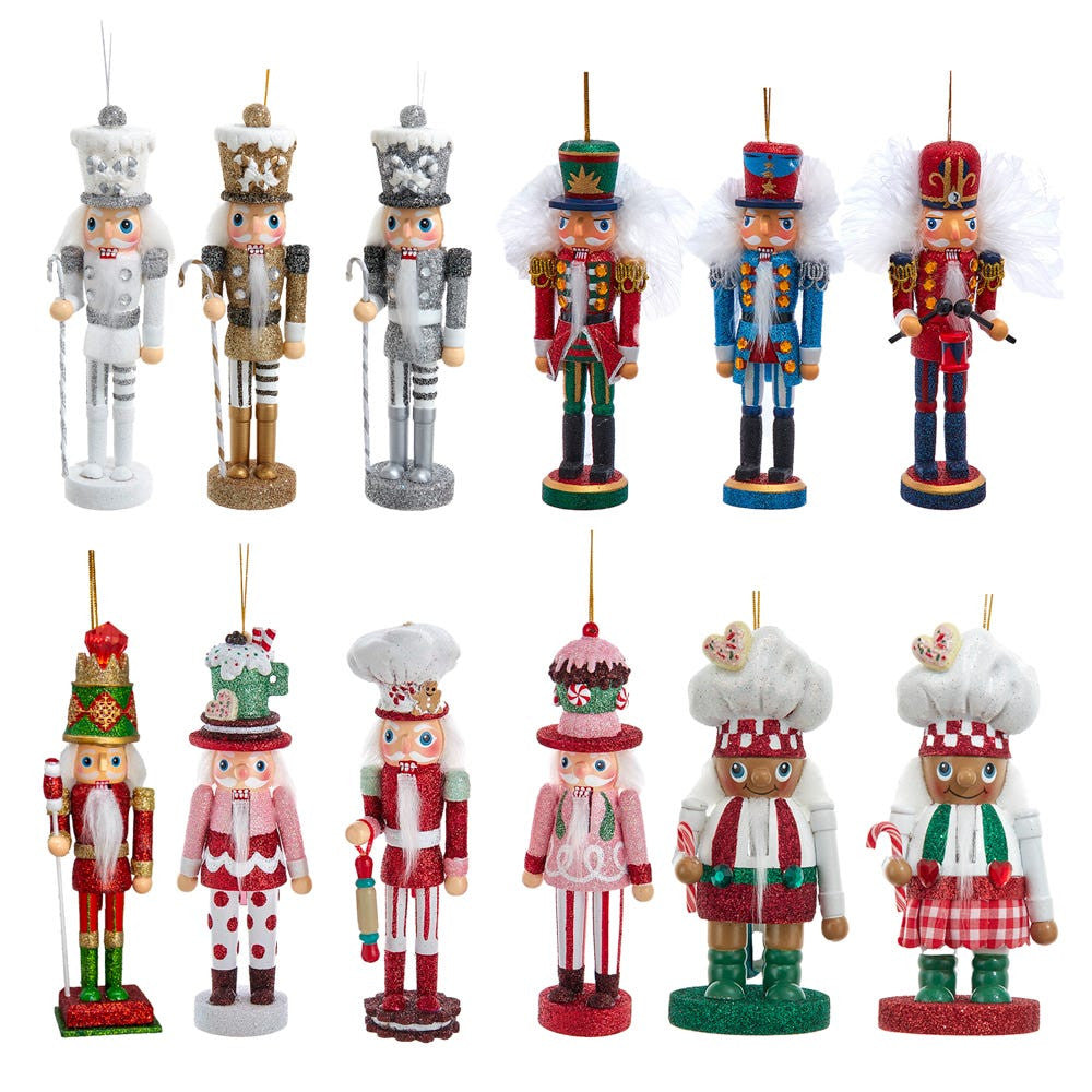 5" Hollywood Nutcrackers™ Nutcracker Ornaments With Rack