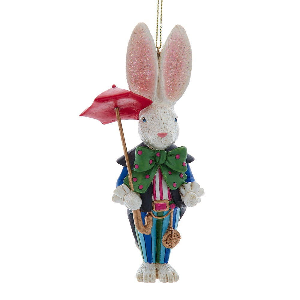 5.25" Hollywood NutcrackersÂ™ White Rabbit Ornament