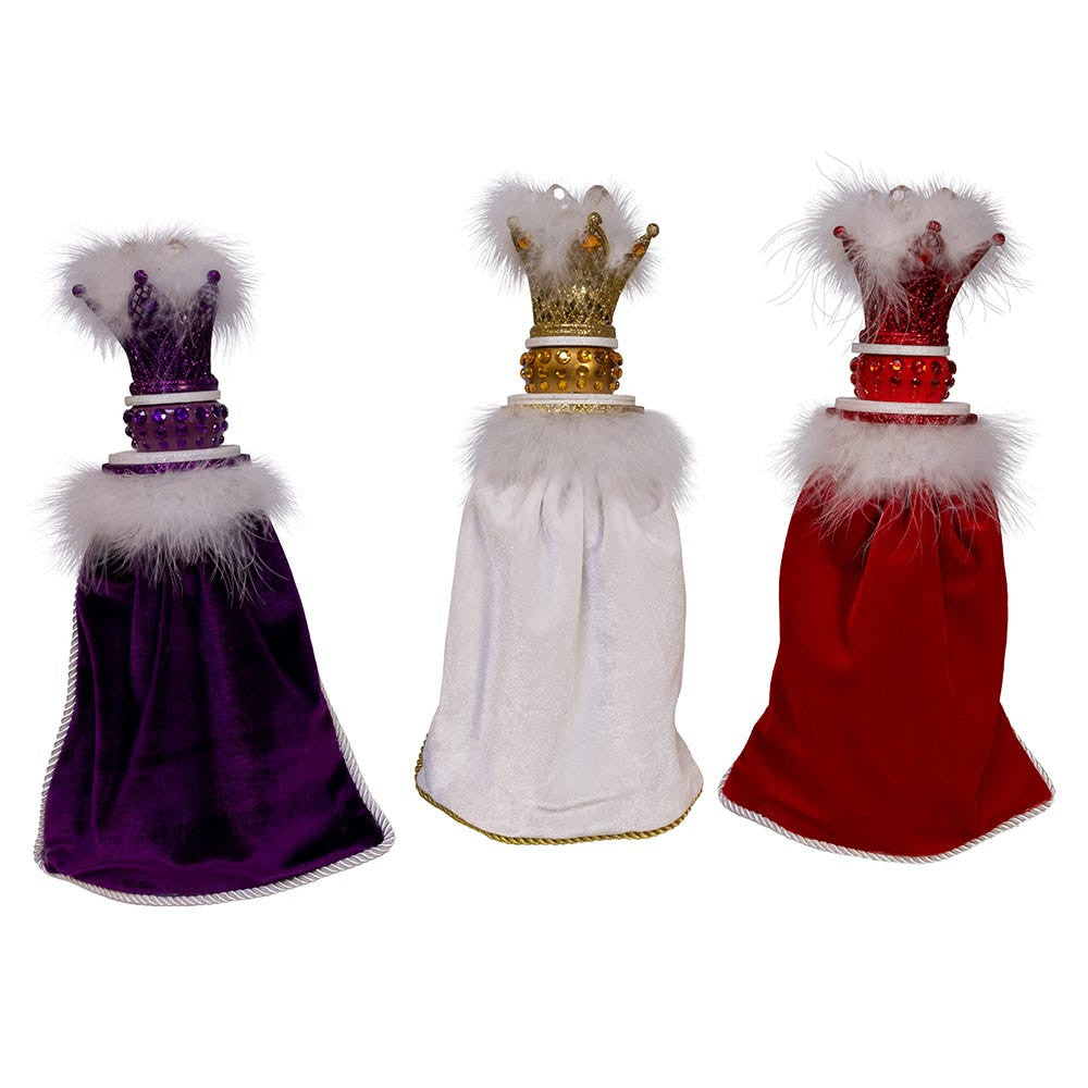 13" Hollywood Nutcrackers™ Purple, Gold & Red King Nutcrackers