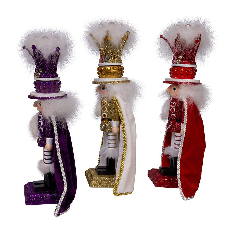 13" Hollywood Nutcrackers™ Purple, Gold & Red King Nutcrackers