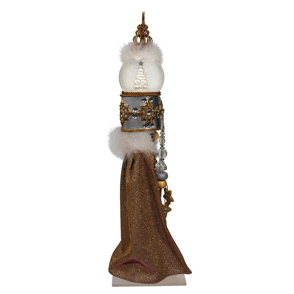 22" Hollywood Nutcrackers™ Musical Gold & Silver Nutcracker With Water Globe