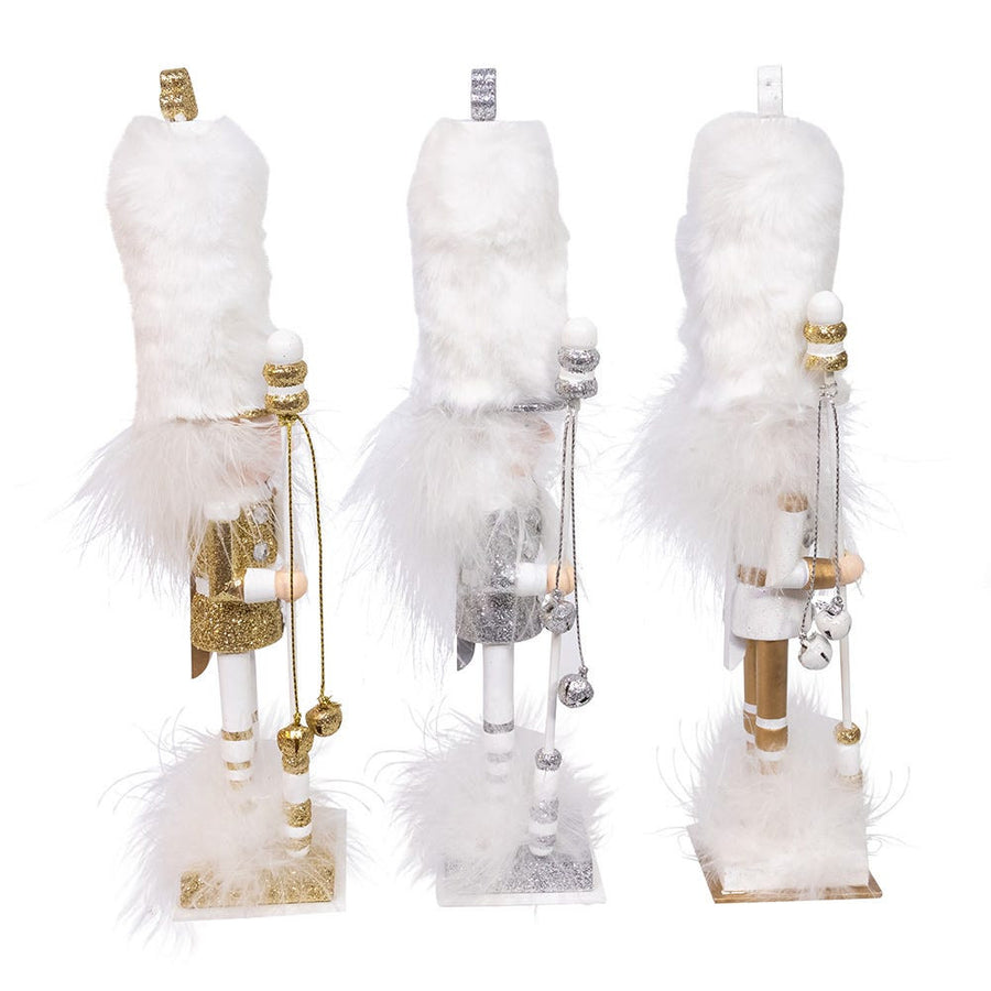 9.5" Hollywood Nutcrackers™ Gold, White, & Silver Nutcrackers