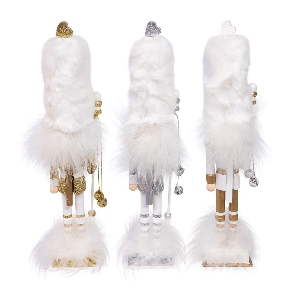 9.5" Hollywood Nutcrackers™ Gold, White, & Silver Nutcrackers