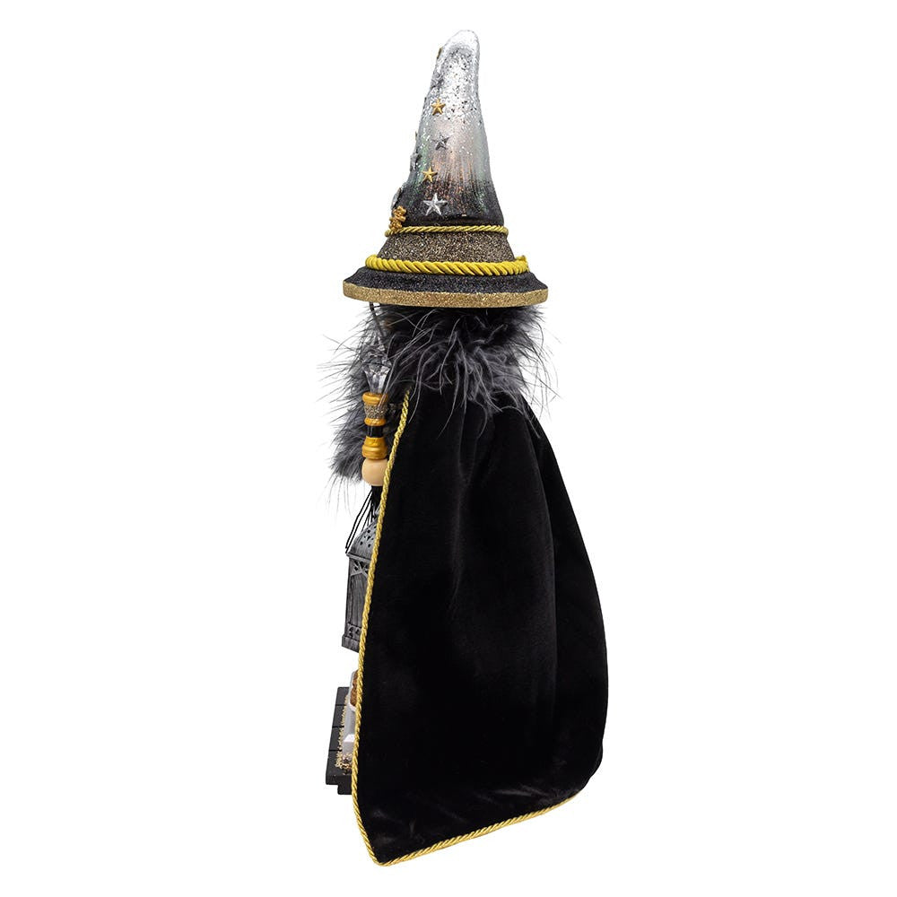 18" Hollywood Nutcrackers™ Black & Gold Wizard Nutcracker