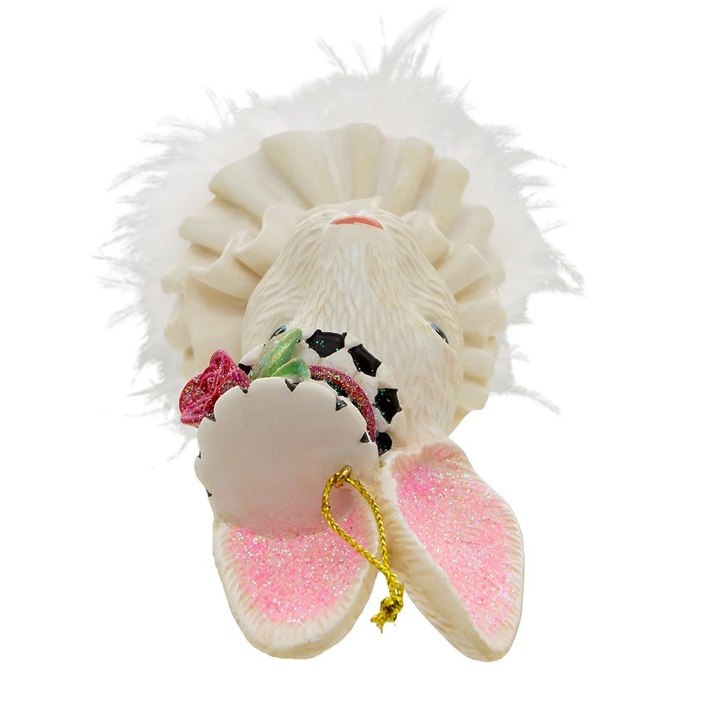 6.5" Holly Hats™ Rabbit Hat Ornament