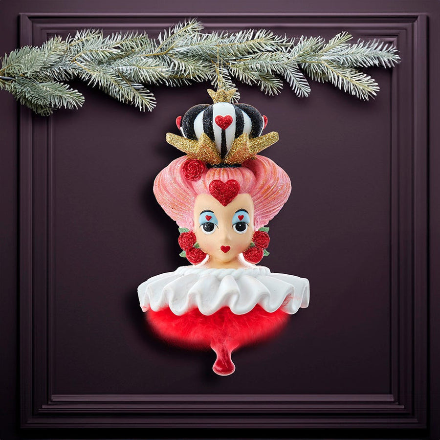 6.25" Holly Hats™ Queen Of Hearts Hat Ornament