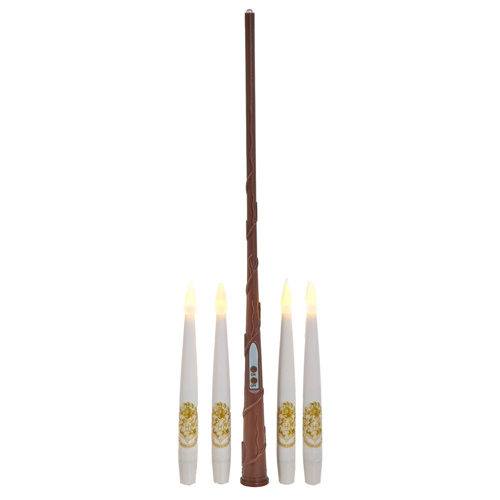 5.98" Battery Operated Harry Potter™ 10 Floating Candles With Wand Remote