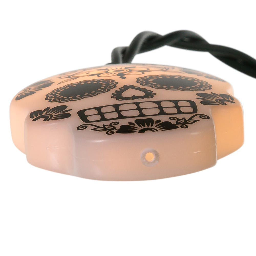 11.5' UL 10L RGB LED Sugar Skull Light Set