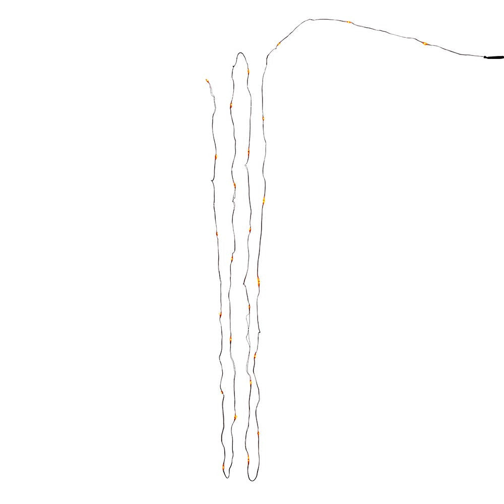 10' Battery-Operated 25L Orange LED Fairy Lights