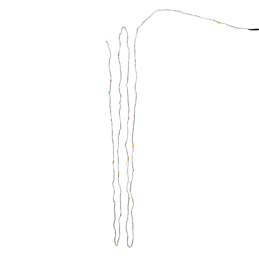 10' Battery-Operated 25L Orange LED Fairy Lights