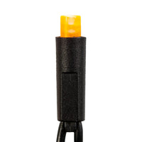 24.5' UL 50L 5MM Amber Frost Wide Angle LED Connectible Light Set