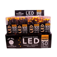 24.5' UL 50L 5MM Amber Frost Wide Angle LED Connectible Light Set