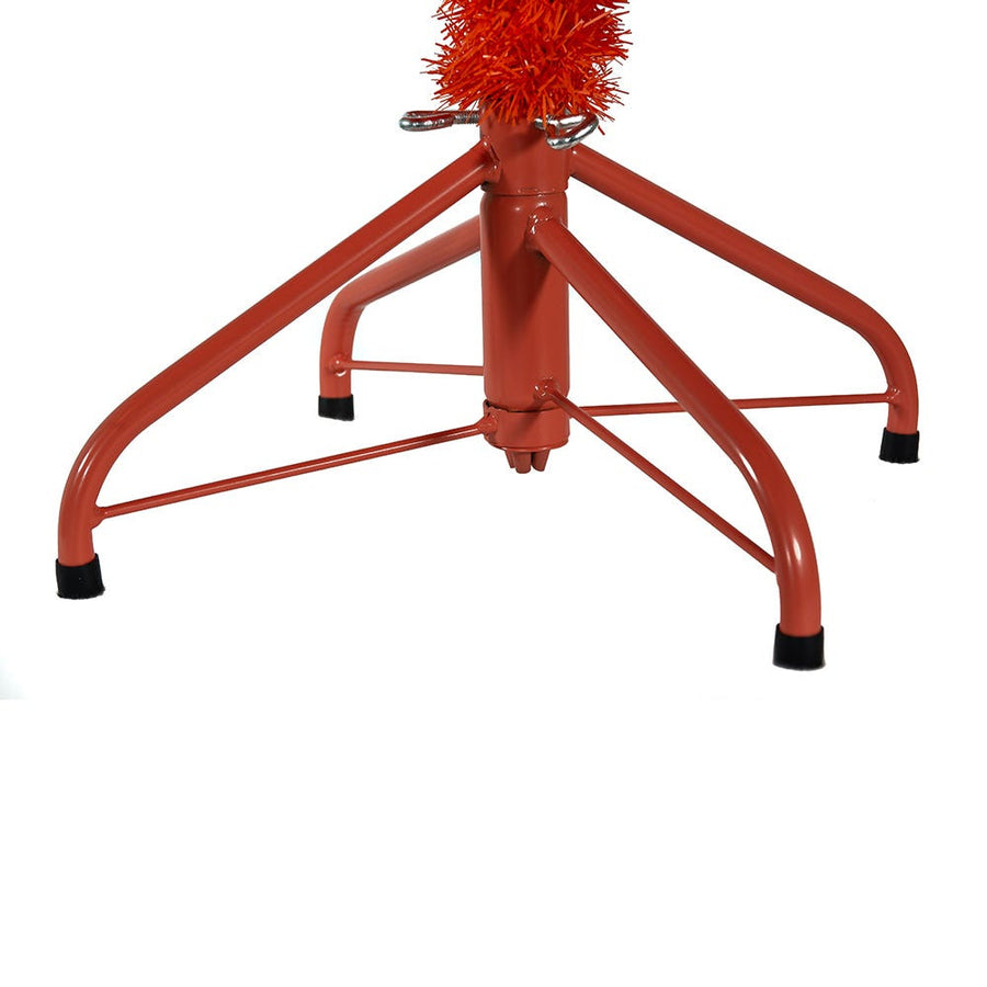 6' Pre-Lit Orange Incandescent Orange Slim Tree