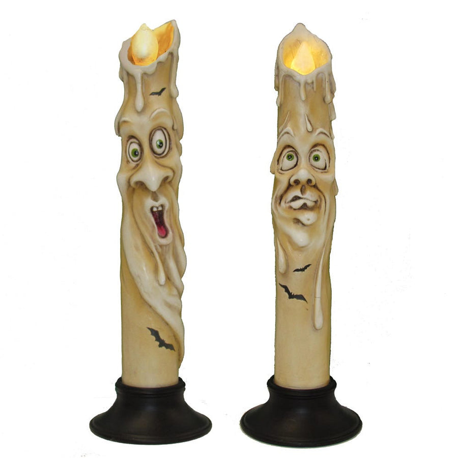 12" Halloween Candles With Flashing LED Light