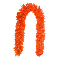 9' Pre-Lit Orange Incandescent Orange Garland