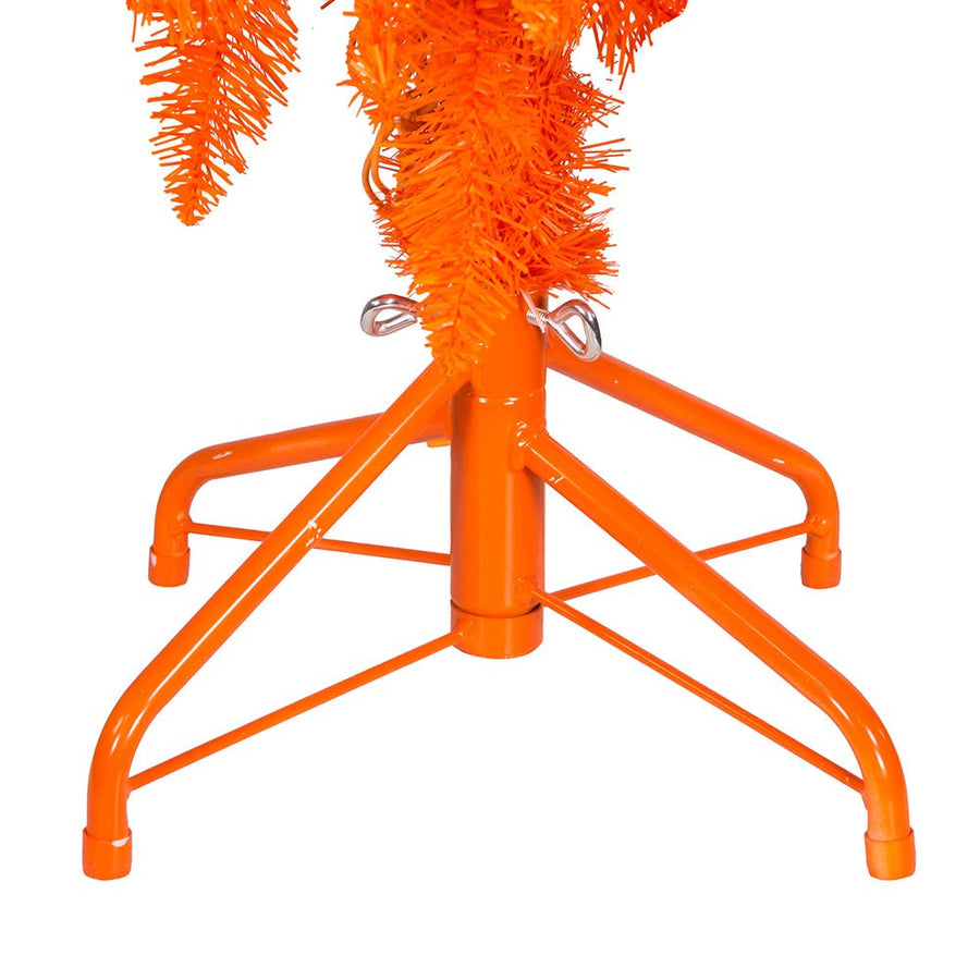 5' Pre-Lit Orange Incandescent Orange Slim Tree