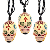 9 UL 10L Day Of The Dead Skull Connectible Light Set