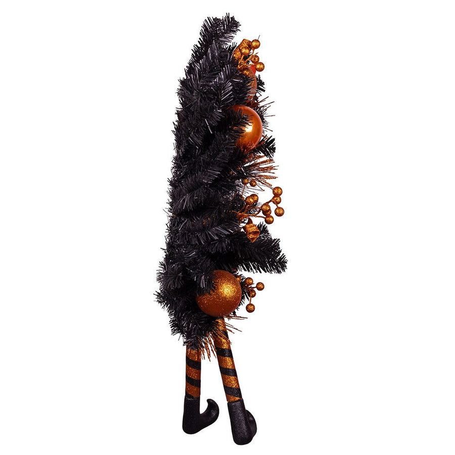 33" Un-Lit Orange Halloween Wreath