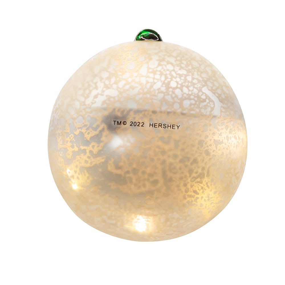 5" Hershey's™ Illuminated Gems Pre-Lit USB Snowman Glass Ornament