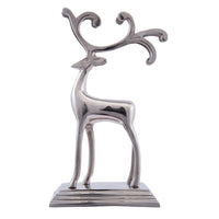 Silver Reindeer Stocking Hanger