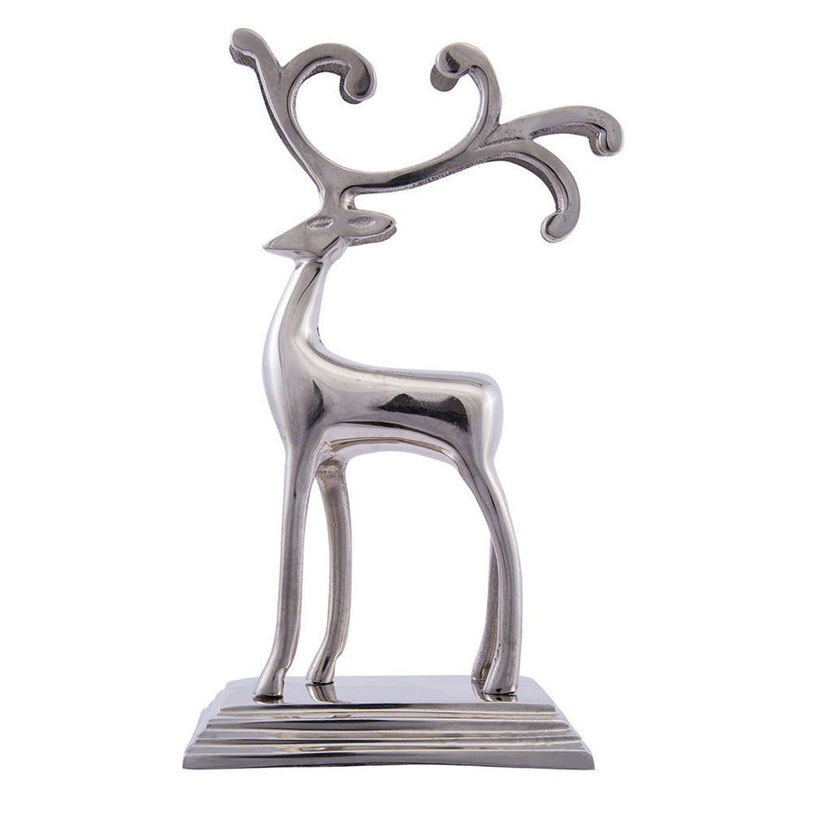 Silver Reindeer Stocking Hanger
