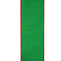 Red and Green Metallic Double Wire Ribbon