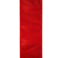 Red and Green Metallic Double Wire Ribbon