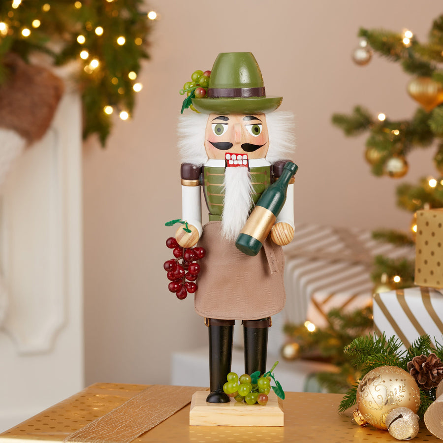15" Wine Grower Nutcracker