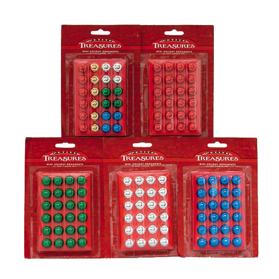 15MM Petite Treasures Glass Ball Ornaments