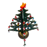 Wooden Tree With Miniature Ornaments