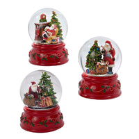 100MM Musical Santa Water Globes