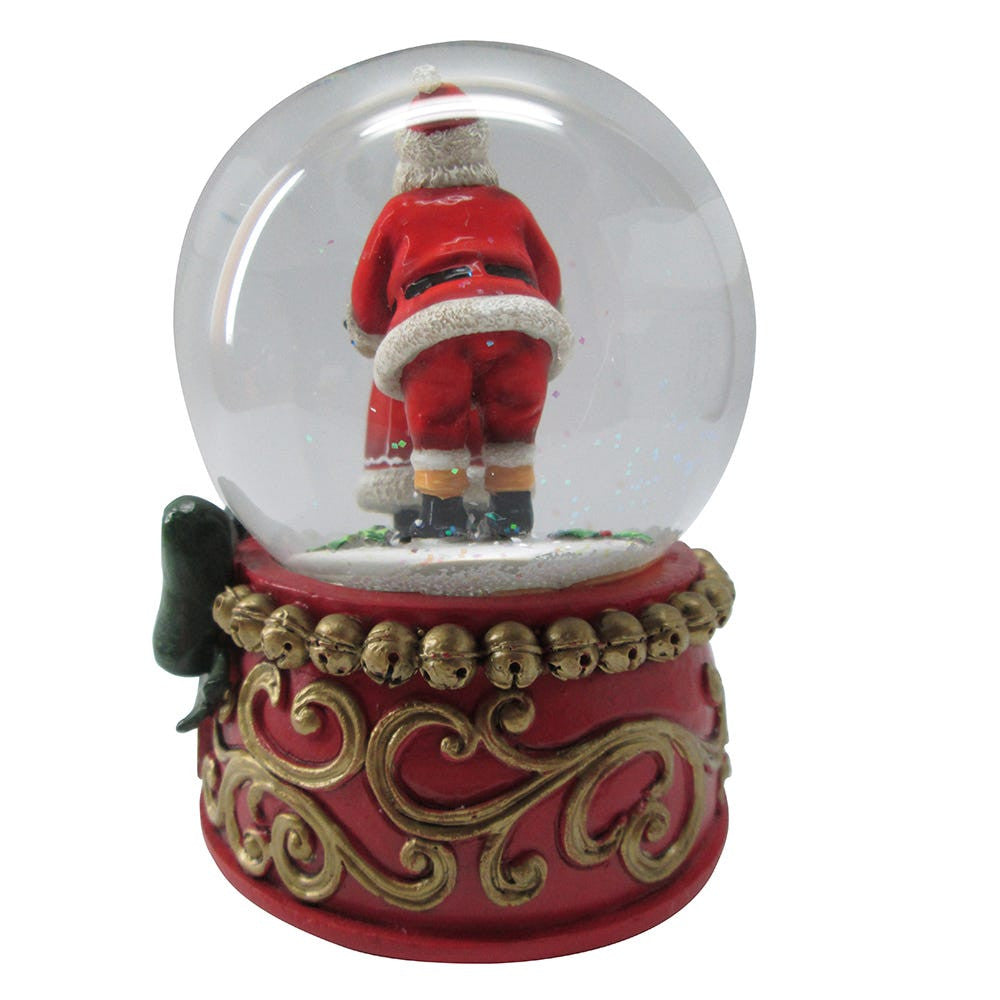 100MM Musical Mr. and Mrs. Claus Water Globe