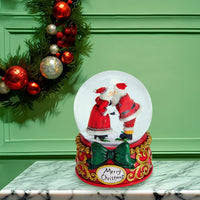 100MM Musical Mr. and Mrs. Claus Water Globe