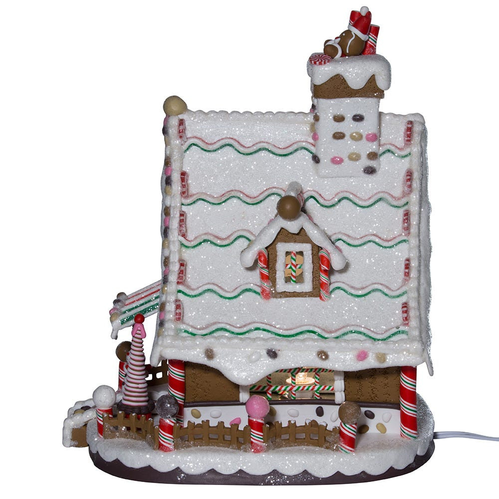 12" Lighted Christmas Gingerbread House