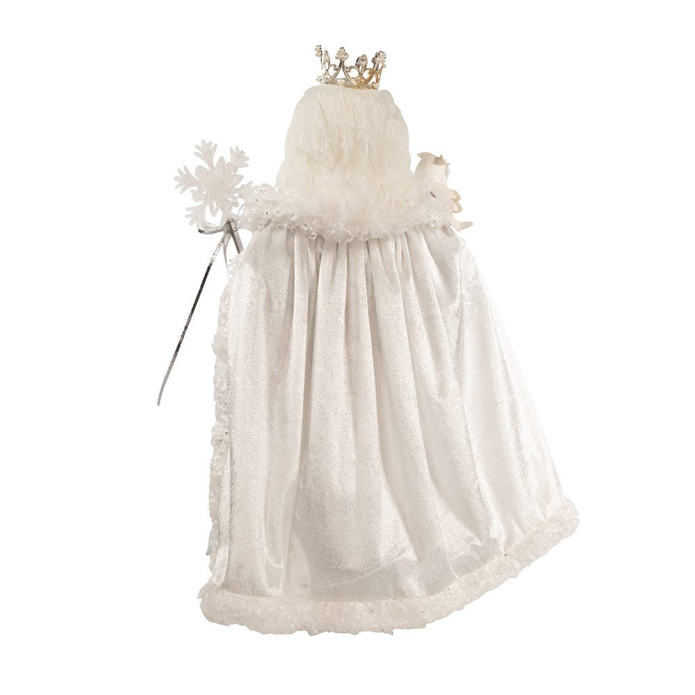 21" Silver, White and Light Blue Standing Santa