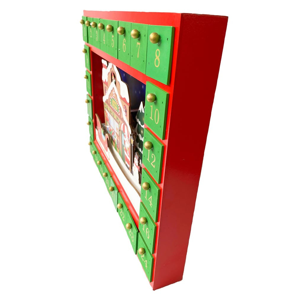 Battery Operated Santa Toy Shop Advent Calendar
