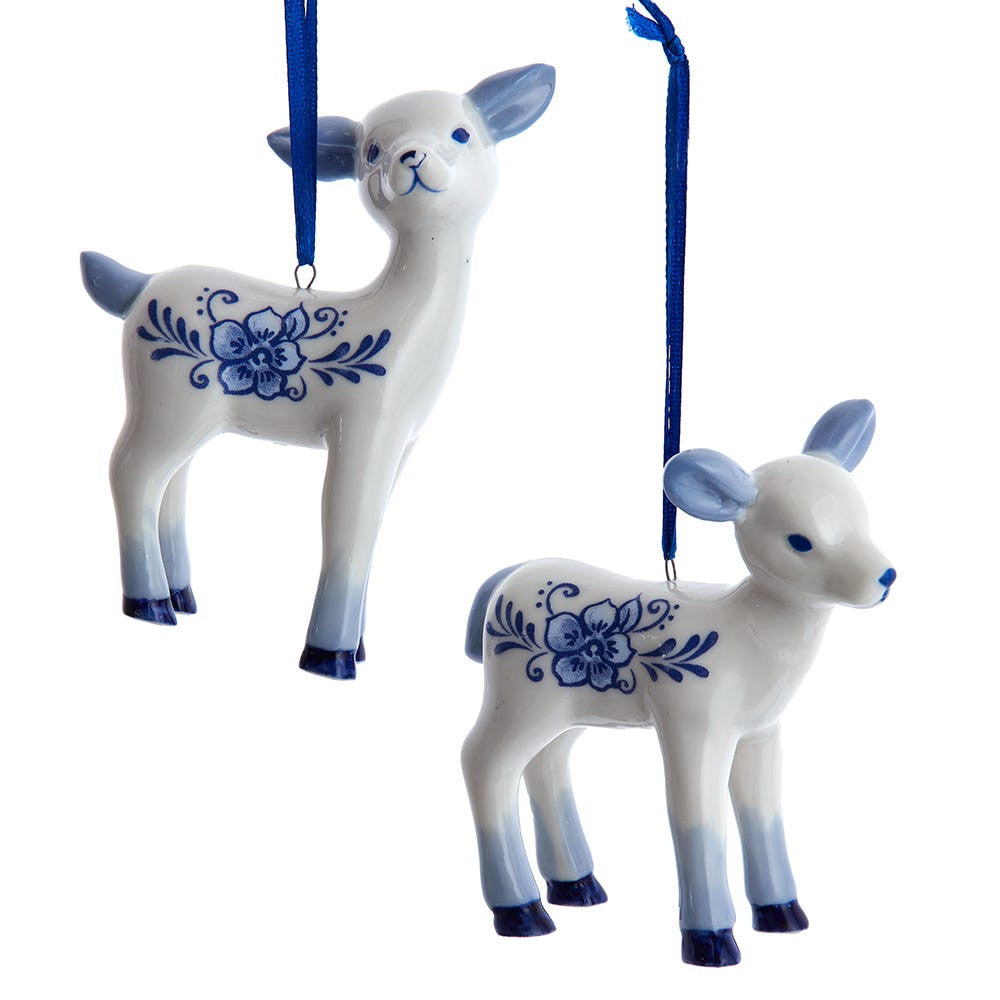 Porcelain Baby Deer Ornaments