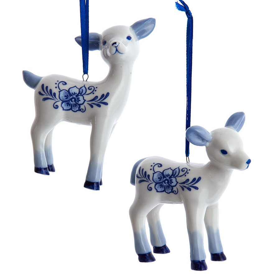 Porcelain Baby Deer Ornaments