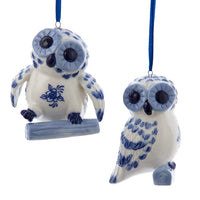 Porcelain Owl Ornaments