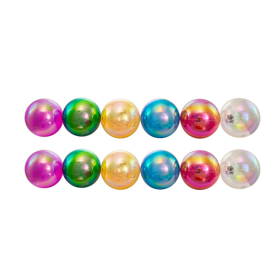 60MM Shatterproof Multicolor Iridescent Ball Ornaments