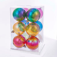 70MM Shatterproof Multicolor Iridescent Ball Ornaments