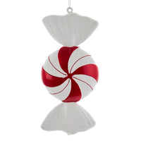 Red and White Peppermint Candy Ornament