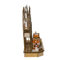 Battery Operated Lighted LED Wooden Village House With Ice Skaters