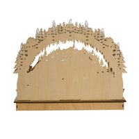 Battery Operated Lighted LED Wooden Village House With Ice Skaters